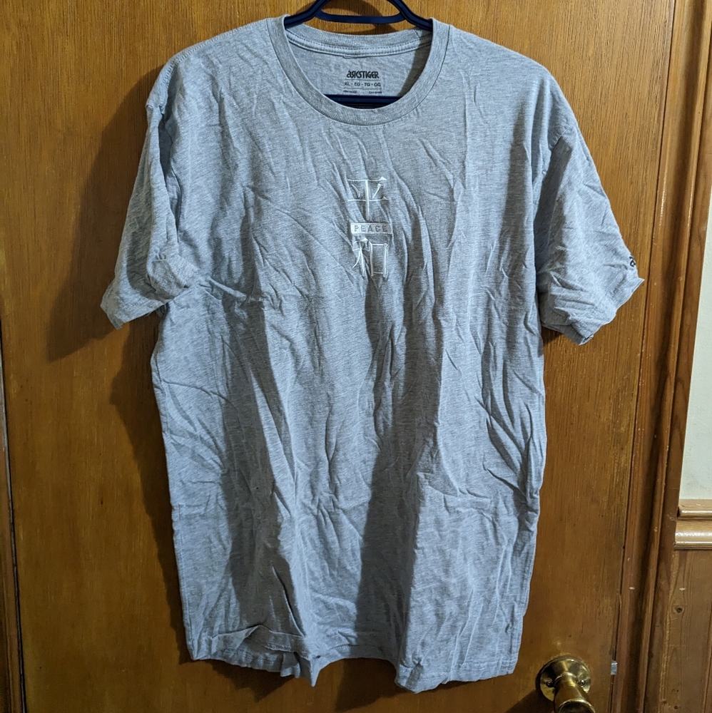 Asics Tiger "Peace" T-Shirt, Gray, XL